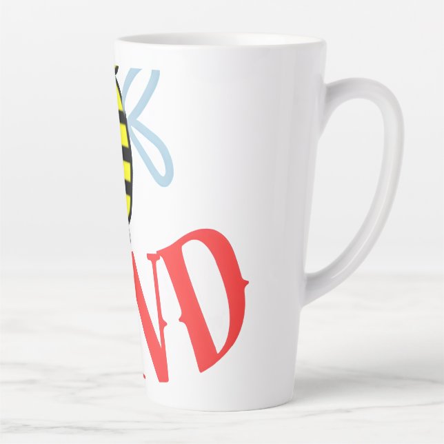 Custom Bee Kind Personalised Gift  Latte Mug (Right)