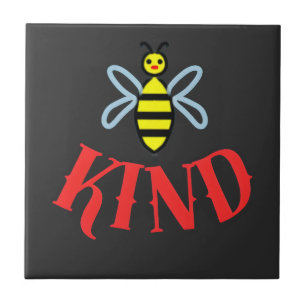 Custom Bee Kind Personalised Gift T-Shirt Ceramic Tile