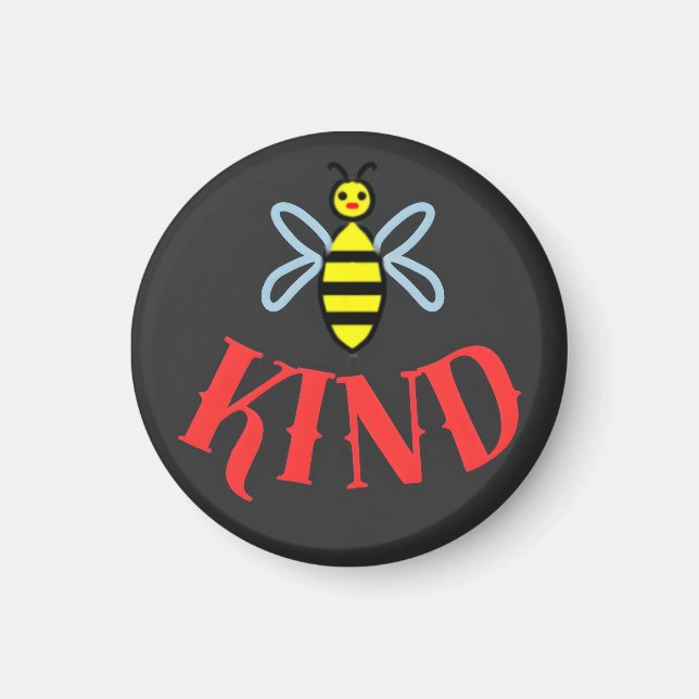 Custom Bee Kind Personalised Gift T-Shirt Magnet (Front)
