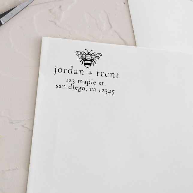 Custom Bee Return Address Stamp (Creator Uploaded)