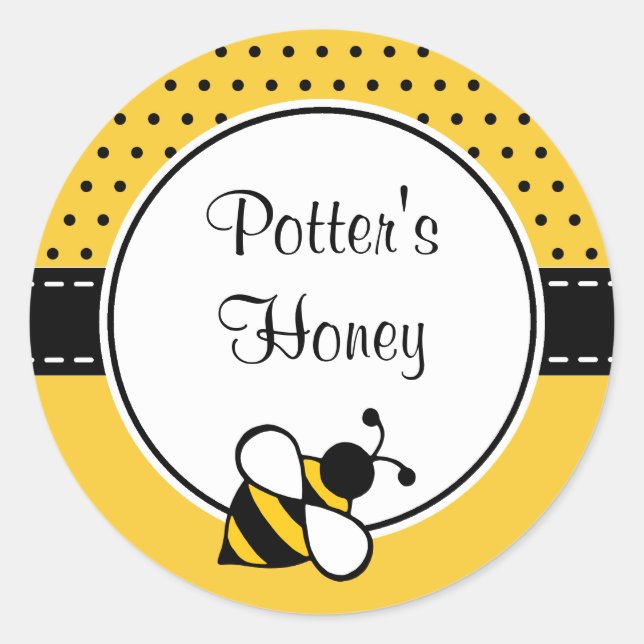 Custom Bee Stickers (Front)