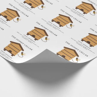 Custom Beekeeper Apiary Business Wooden Beehive Wrapping Paper