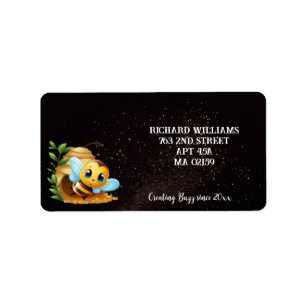 Custom Beekeeper Honey Bee Creating Buzz Address Label