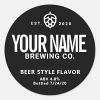 Custom Beer Canning Labels - Change words colours