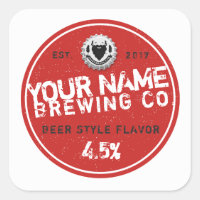 Custom Beer Label Sticker from Garage Monk