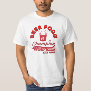 Custom Beer Pong Champion Award Shirt