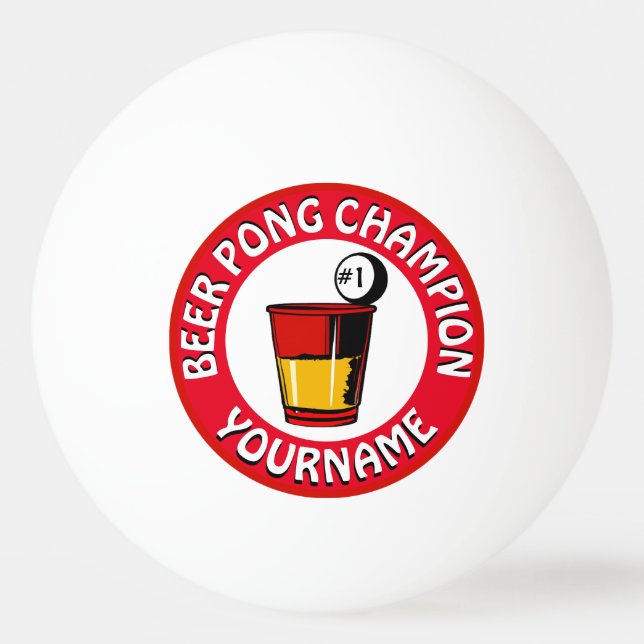 Custom Beer Pong  Ping Pong Ball (Back)
