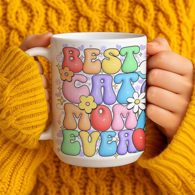 Custom Best Cat Mum Ever Personalised Coffee Mug (Creator Uploaded)