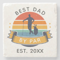 Custom Best Dad By Par Golfing Father Keepsake