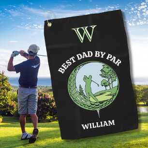 Custom Best Dad By Par Personalised Men's Golf Towel