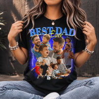 Custom Best Dad Ever Bootleg Style Dad Collage