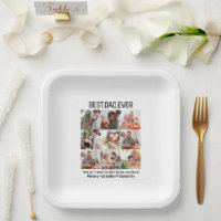 Custom Best Dad Ever Fathers Day 9 Photo Collage