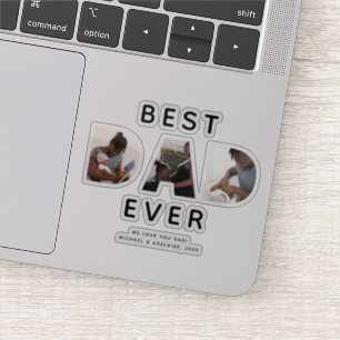 Custom Best Dad Ever Fathers Day Photo Collage