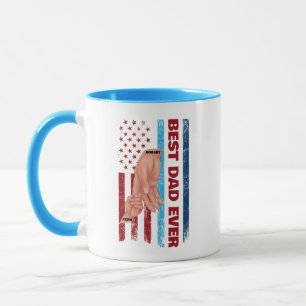 Custom Best Dad Ever For Son With Names Mug