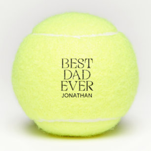Custom Best Dad Ever Modern Father's Day Elegant Tennis Balls