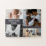 Custom Best Dad ever Photo Collage Christmas Jigsaw Puzzle<br><div class="desc">Christmas "Best Dad ever" Photo Collage From Family puzzle - Personalize this puzzle with his favorite photos for daddy's first Christmas. Create a keepsake he'll cherish and play with his family,  kids as they grow.</div>