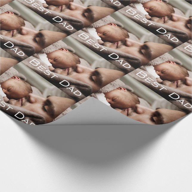 Custom Best Dad Gifts - Glossy Wrapping Paper (Corner)