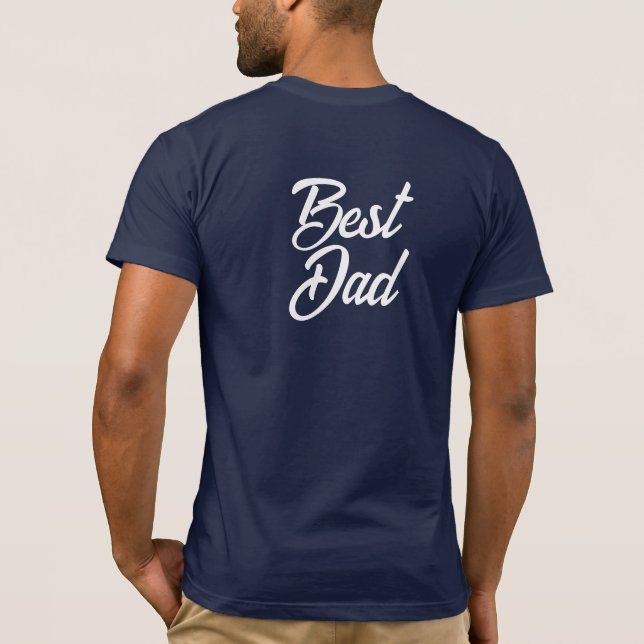 Custom Best Dad PROBLEM SOLVER Men Funny Graphic T-Shirt (Back)