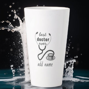 Custom Best Doctor Ever Graduation Appreciation Latte Mug