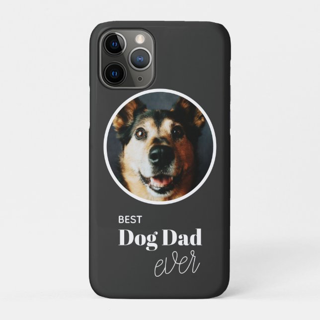 Custom Best Dog Dad Ever Photo Case-Mate iPhone Case (Back)