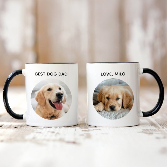 Custom Best Dog Dad Pet Photo Mug (Creator Uploaded)