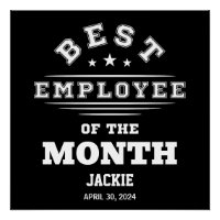 Custom Best Employee Of The Month Year Job Award
