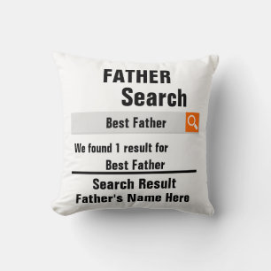 Custom Best Father search result funny fathers day Cushion