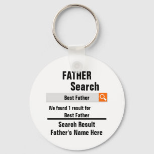 Custom Best Father search result funny fathers day Key Ring