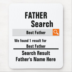Custom Best Father search result funny fathers day Mouse Pad