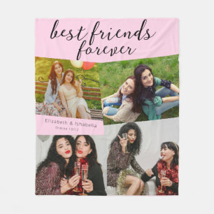 Custom Best Friend Photo Gift for Your Bestie Fleece Blanket