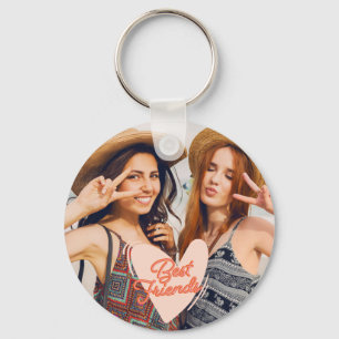 Custom Best Friend Photo Keychain