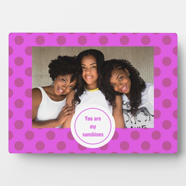 Custom best friends ever photo modern plaque (Front)