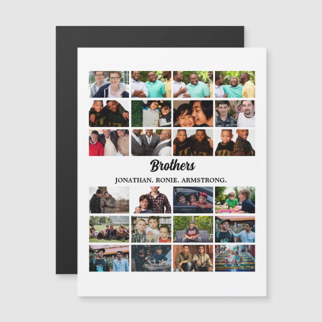 Custom Best Friends Forever Brothers Photo Collage (Front/Back)