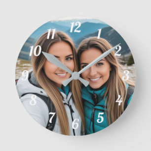 Custom Best Friends Picture Round Clock