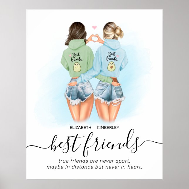 Custom Best Friends Quote Poster (Front)