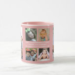 Custom Best Grandma Grandkids 6 Photo Collage Pink Mug<br><div class="desc">Unique photo collage mug  in pink personalised with 6 grandchildren pictures for grandma's birthday or any holiday . Makes a special keepsake mug for grandmother.</div>