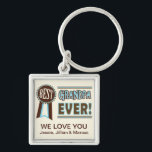 Custom Best Grandpa Ever Father's Day Keychain<br><div class="desc">Great for Father's Day and Birthdays.   Jamie Wogan Edwards</div>