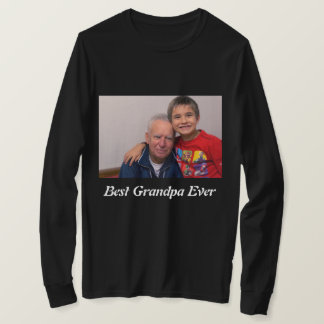 Custom Best Grandpa Ever Photo T-Shirt