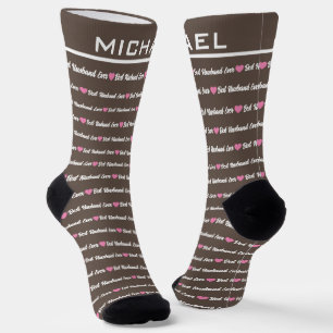Custom "Best Husband Ever" Personalised Name Socks