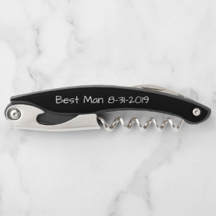 Custom Best Man Design Corkscrew