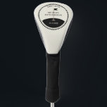 Custom Best Man Golf Head Cover<br><div class="desc">Create your own golf club cover. Personalised with your own text. You can further customise this design by selecting the "customise further" link if desired.</div>