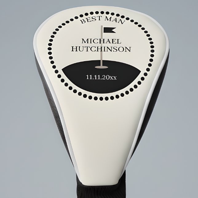 Custom Best Man Golf Head Cover (Creator Uploaded)
