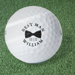 Custom Best Man Groomsman Wedding Golf Balls<br><div class="desc">Personalise the name for your best man,  groomsmen or any other wedding party guest. Designed by Thisisnotme©</div>