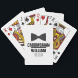 Custom Best Man Groomsman Wedding Playing Cards<br><div class="desc">Personalise the name for your best man,  groomsmen or any other wedding party guest. Designed by Thisisnotme©</div>