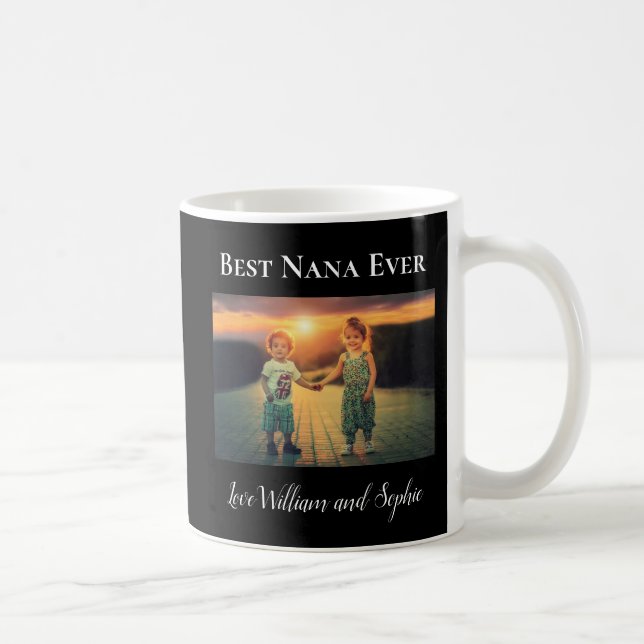 Custom Best Nana Ever Photo  Coffee Mug (Right)