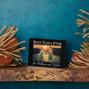 Custom Best Nana Ever Photo Keepsake Plaque