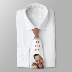 Custom Best Papa Ever Photo Collage Tie