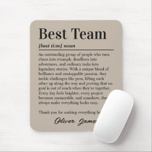 Custom Best Team Definition Teamwork Mouse Pad