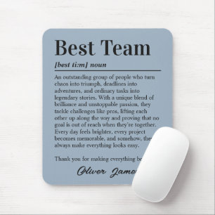 Custom Best Team Definition Workplace Mouse Pad