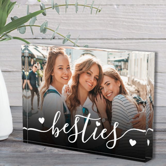 Custom Besties Best Friends Photo Block (Custom Besties Best Friends Photo Block)